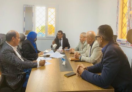 اجتماع لجنة نشر الكتاب الجامعي بالجامعة