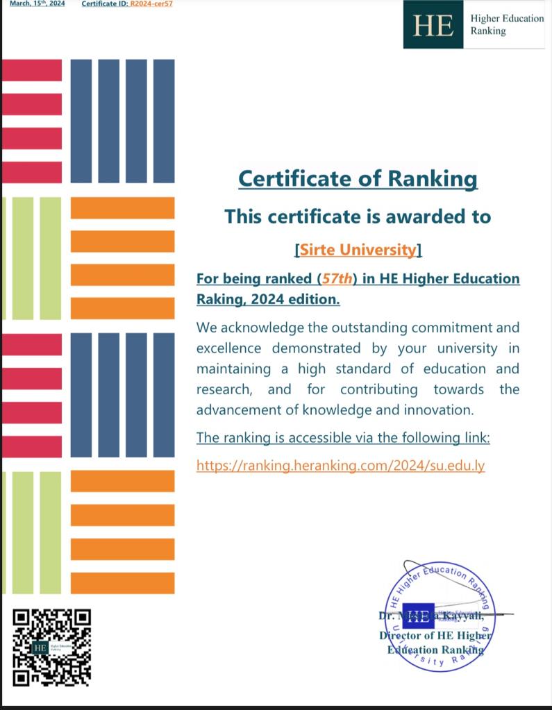 he ranking