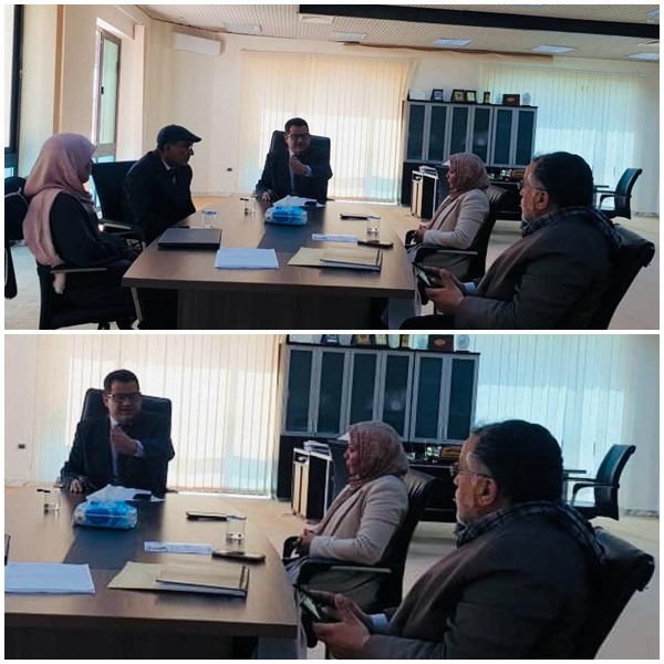 اجتماع لمتابعة الاستعدادات لعقد المؤتمر العلمي السادس لكلية القانون.