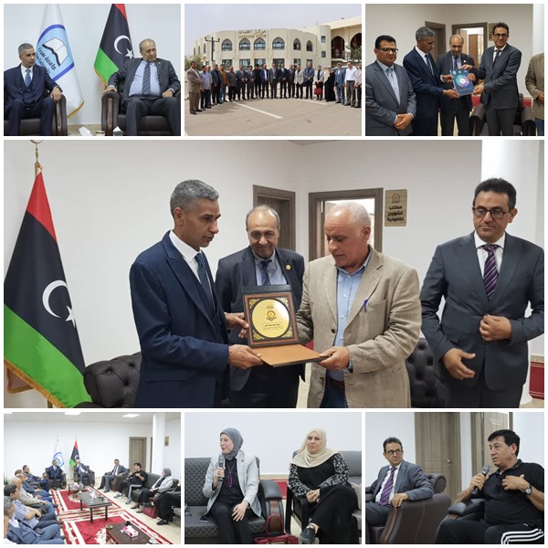 عدد من المشاركين في المؤتمر العلمي الدولي الأول بكلية الآداب والعلوم – زمزم يزورون جامعة سرت
