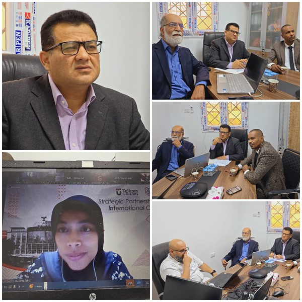 اجتماع للتعاون العلمي بين جامعة سرت وجامعة تيليكوم الأندونيسية