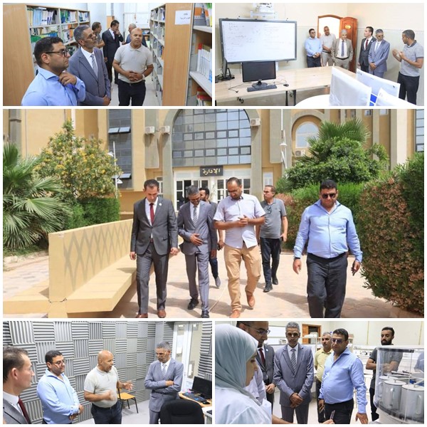 رئيس الجامعة يزور عدة مرافق بجامعة الوادي بالجزائر