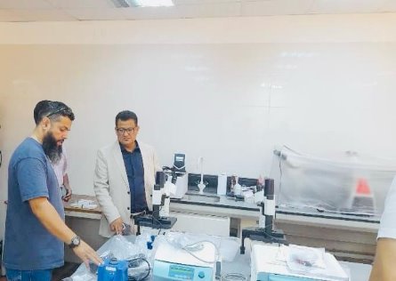 كلية الطب البشري تستقبل معامل علمية جديدة