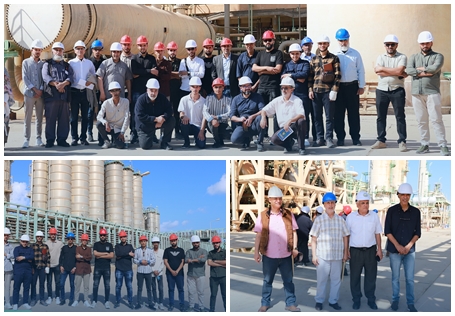 زيارة طلاب كلية الهندسة بجامعة سرت إلى المجمع الصناعي راس لانوف  .