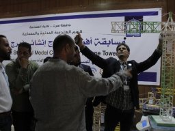 مسابقة أفضل نموذج إنشائي- برج رفعة