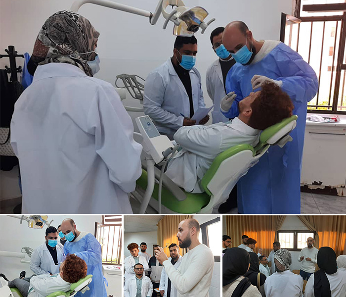 استئناف التدريبات السريرية  بقسم جراحة الفم و الأسنان