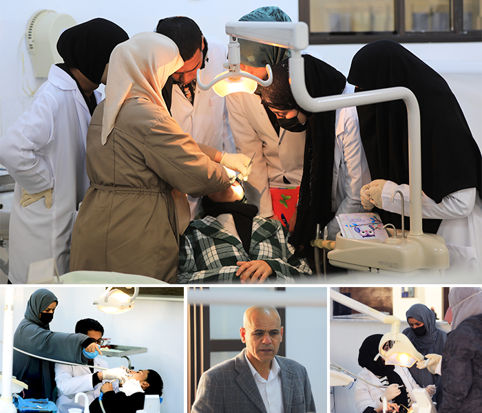 استئناف التدريبات العملية بالعيادة التعليمية