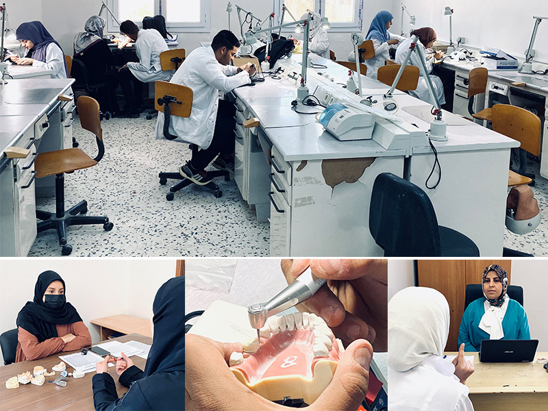 استمرار إجراء الامتحانات الشفوية والعملية النهائية لطلاب السنة الثانية طب أسنان