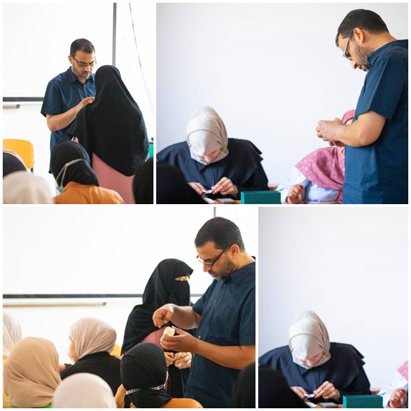 التدريبات العملية في مادة تقويم الأسنان لطلاب السنة الرابعة