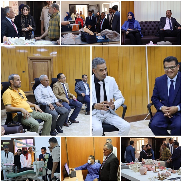 فريق التدقيق على ملف الاعتماد المؤسسي لكلية طب وجراحة الفم والأسنان بجامعة سرت يبدأ عمله  