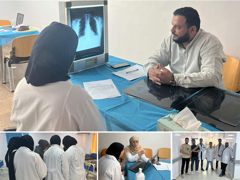 الامتحان النصفي لمادة الأشعة التشخيصية لطلبة السنة الرابعة طب بشري