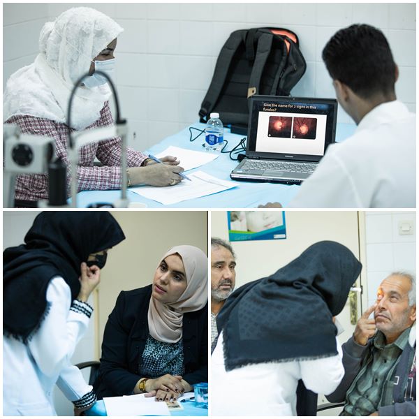 الامتحان العملي النهائي لسنة الرابعة طب بشري لمادة العيون