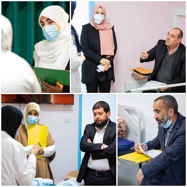 الامتحان النهائي السريري  في مادة الأطفال لعدد 50 طالبا وطالبة من طلبة السنة الخامسة طب بشري