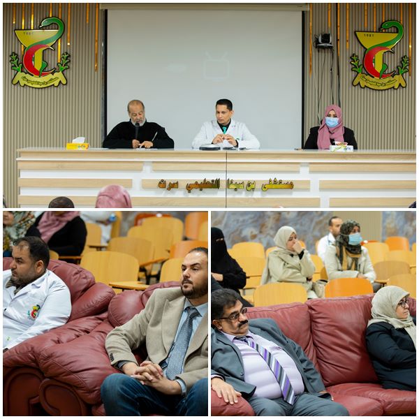 اجتماع كلية الطب البشري للوقوف على متطلبات الاعتماد المؤسسي وجاهزية الأقسام السريرية بالمستشفى